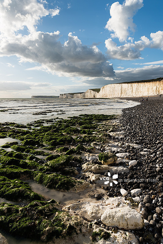 七姐妹白色悬崖景色图片素材