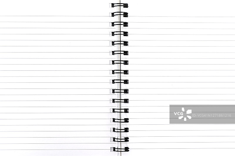 空白螺旋笔记本内页图片素材