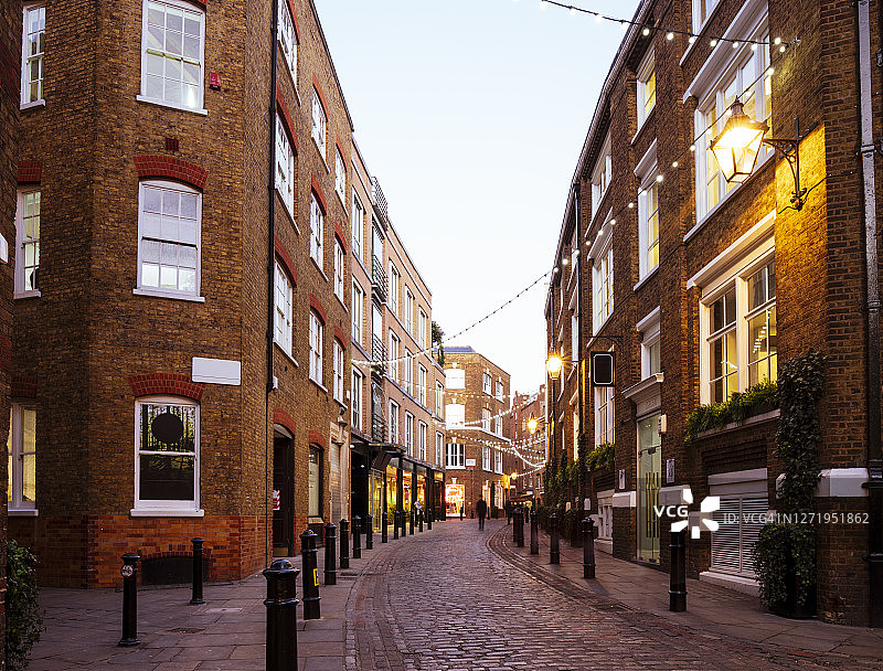 圣诞季的伦敦城市风光图片素材