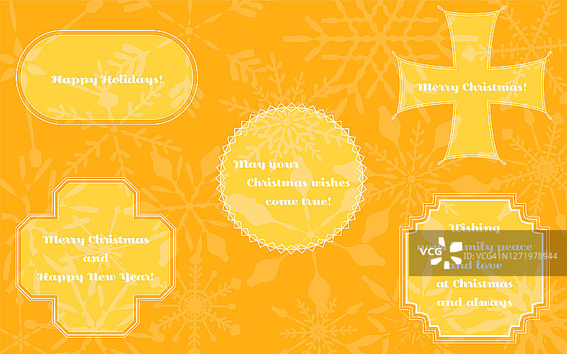 透明框架和背景套装图片素材