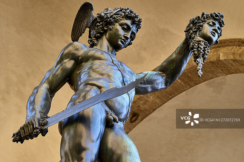 佛罗伦萨领主广场珀尔修斯雕像图片素材