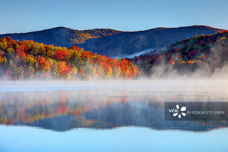 佛蒙特州基灵顿的秋天图片素材
