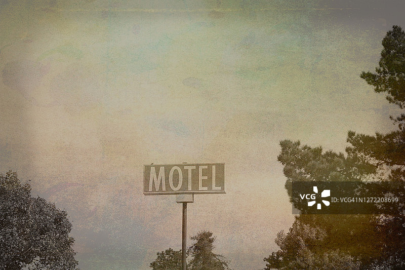 汽车旅馆标志牌图片素材