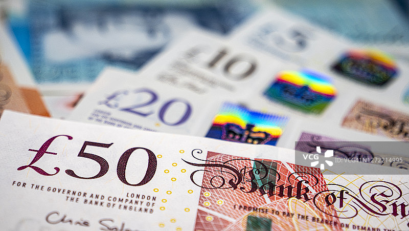 英镑纸币图片素材
