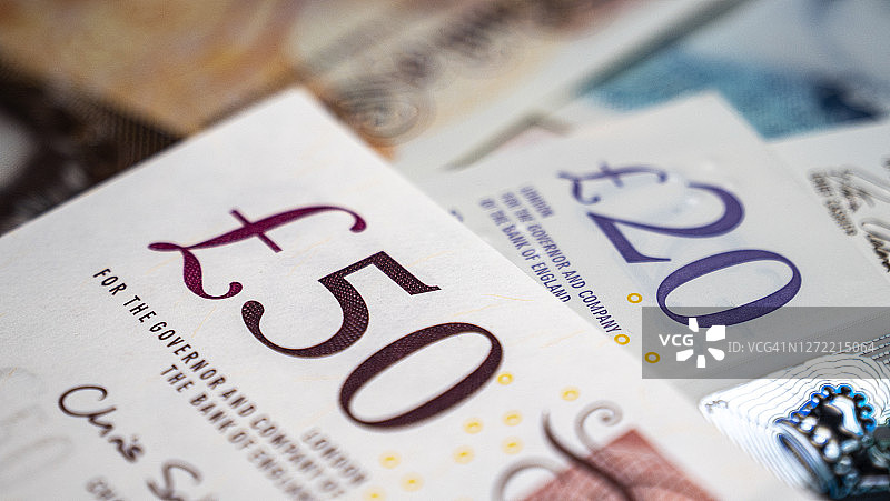 五十英镑纸币图片素材