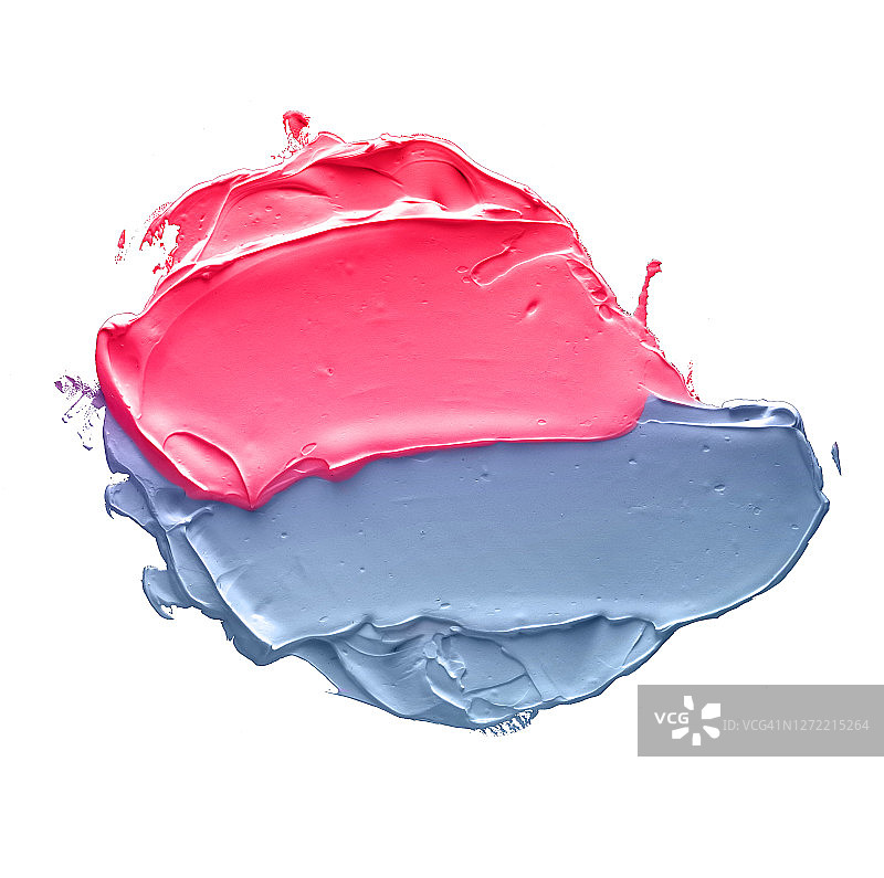 白色背景上的丙烯涂片图片素材