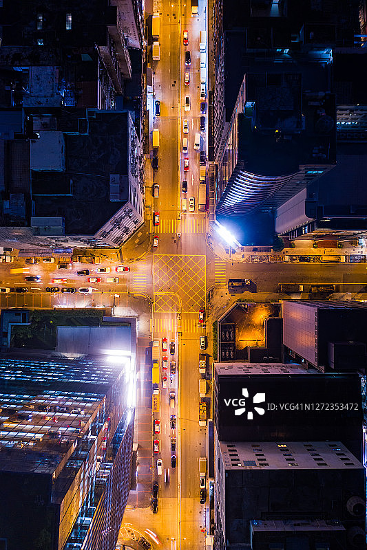 无人机航拍香港城市街景图片素材