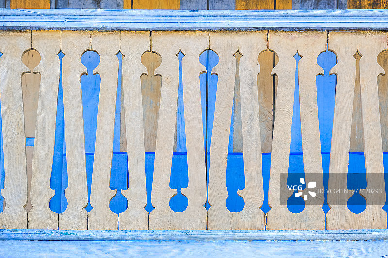 木制栏杆细节图片素材