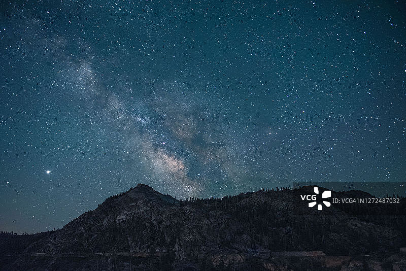 多纳峰上空的银河图片素材
