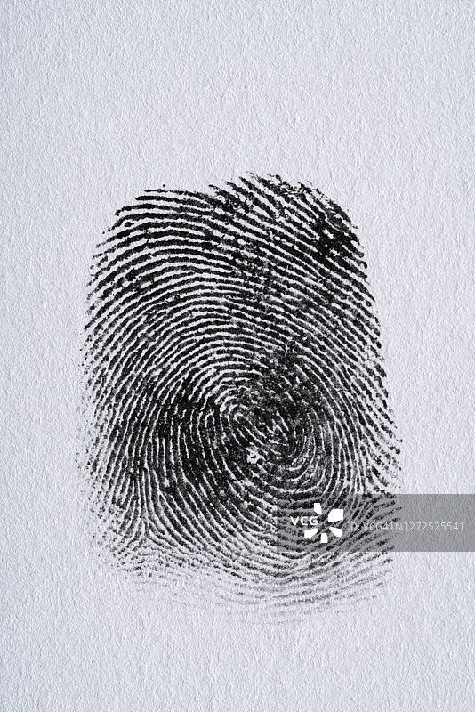 白纸上的人类指纹图片素材