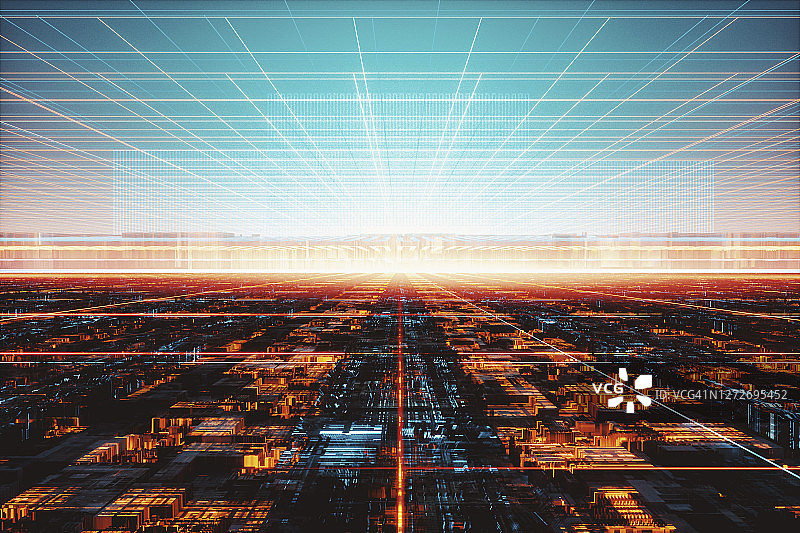 未来城市景观图片素材