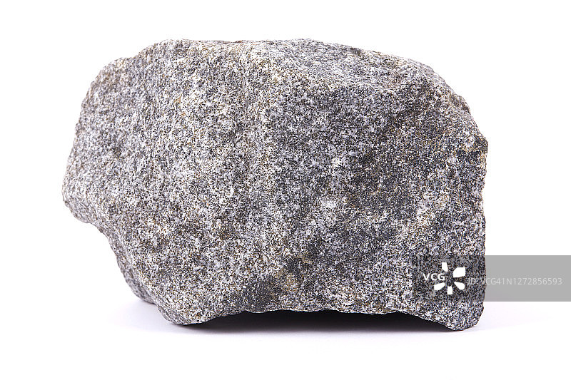 白色背景上的大型灰色石头图片素材