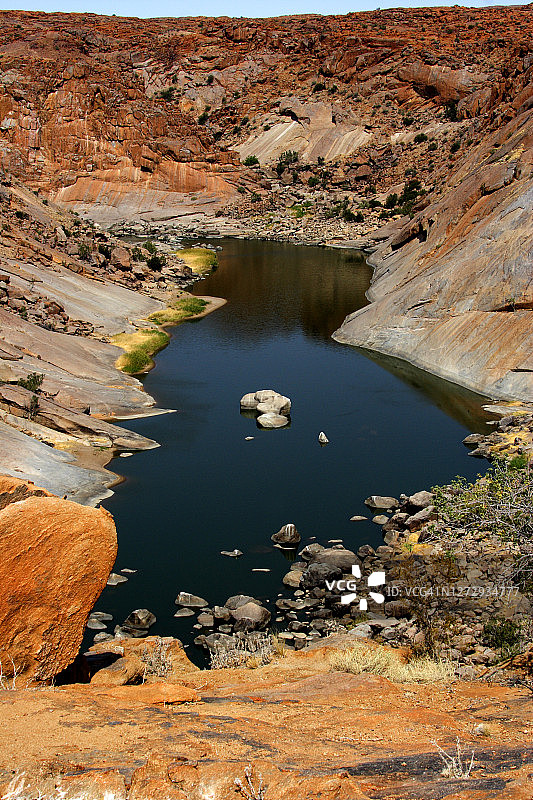 南非奥格拉比斯瀑布一瞥图片素材