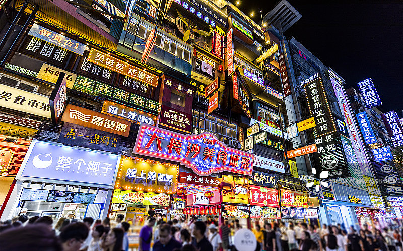 长沙黄兴路步行街图片素材