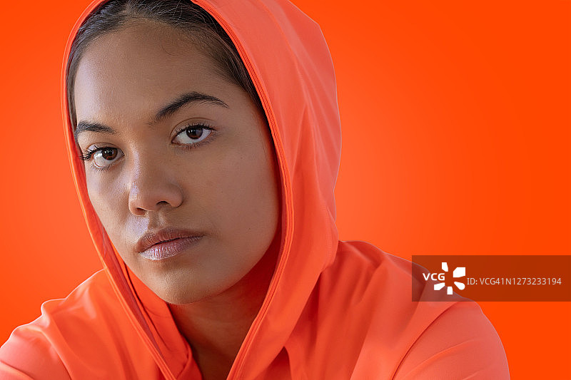 年轻的新西兰毛利族少女图片素材