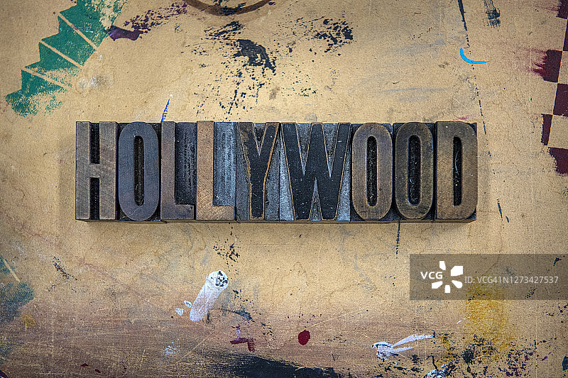 好莱坞字母方块图片素材