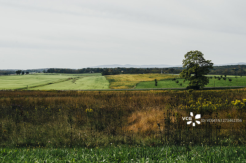 美国宾夕法尼亚州葛底斯堡战场永恒之光和平纪念碑图片素材