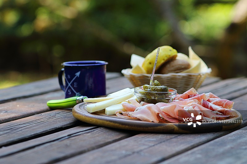布伦塔多洛米蒂山脉的食物图片素材