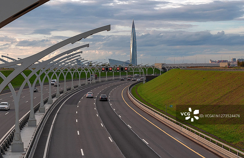 高速公路，现代交通建筑图片素材