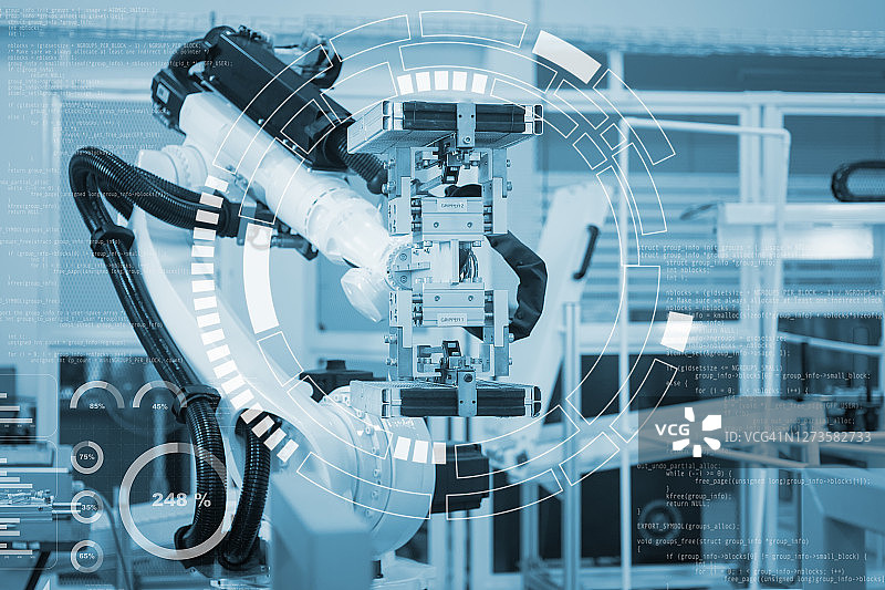 AI现代化的汽车配件科技图片素材
