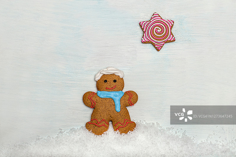 姜饼雪人图片素材