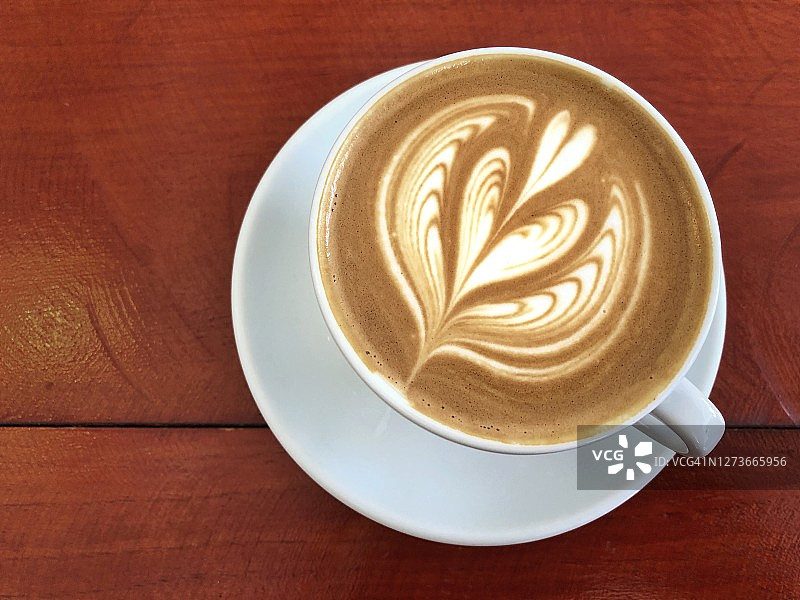 咖啡拉花艺术图片素材