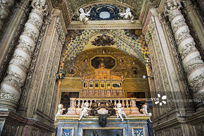 圣方济各·沙勿略墓，邦耶稣大教堂，印度果阿老城联合国教科文组织世界遗产图片素材