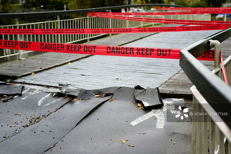 红色警戒线：禁止通行图片素材