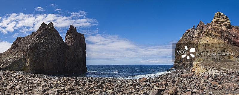 新西兰北岛丰盛湾的怀特岛火山图片素材