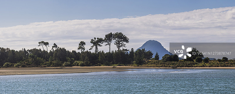 瓦卡塔尼附近的风景，丰盛湾，新西兰北岛图片素材