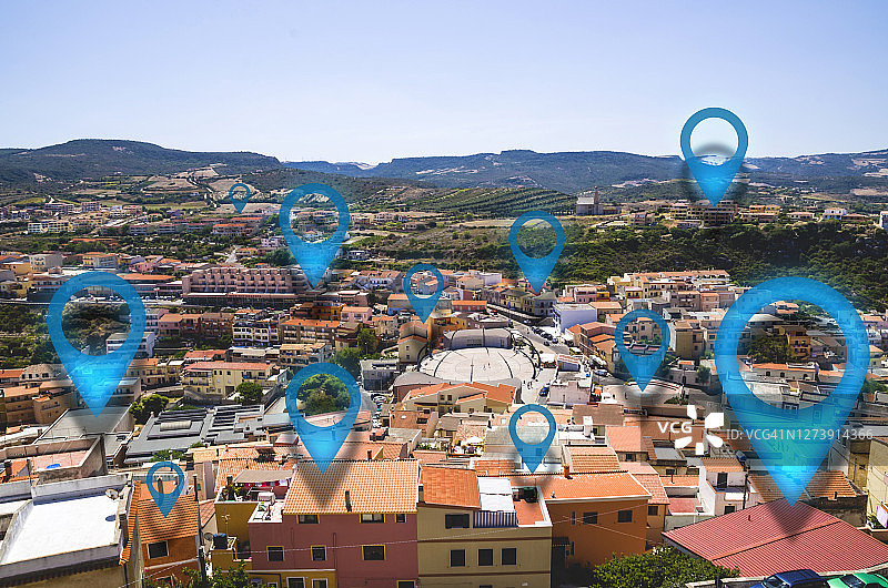 城市图钉图片素材