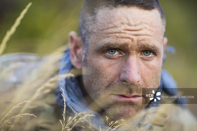 登山运动员亚当·帕尔默肖像图片素材