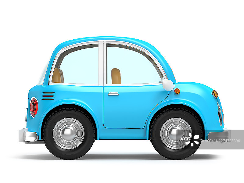 卡通小汽车侧视图图片素材