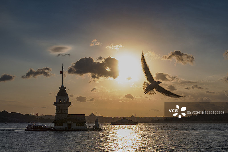 土耳其伊斯坦布尔日落图片素材