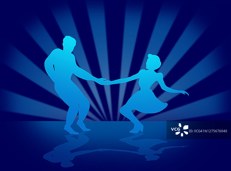 摇摆舞情侣图片素材