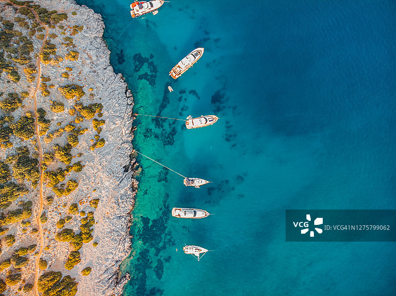 爱琴海海岸航拍图片素材