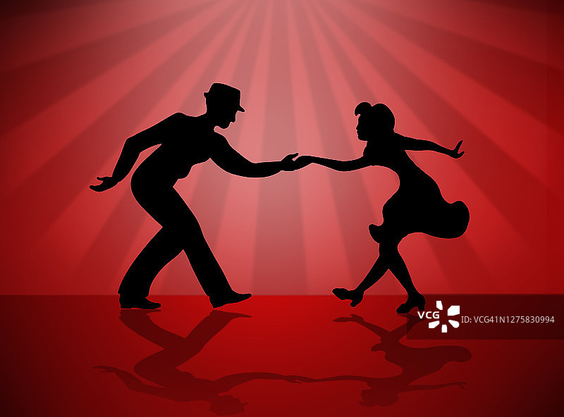 摇摆舞情侣图片素材