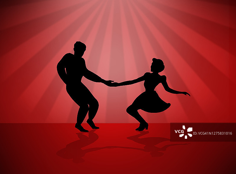 摇摆舞情侣图片素材