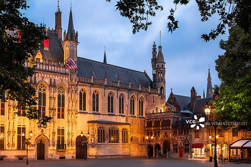 比利时佛兰德斯布鲁日市政厅图片素材