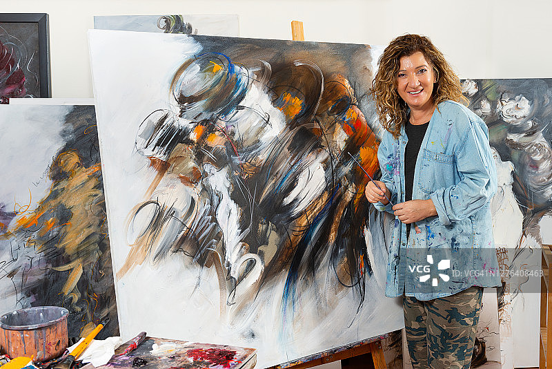 美术画家 портрет图片素材