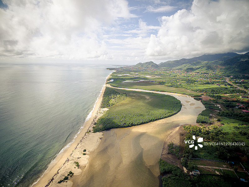 塞拉利昂弗里敦的美丽海岸线图片素材