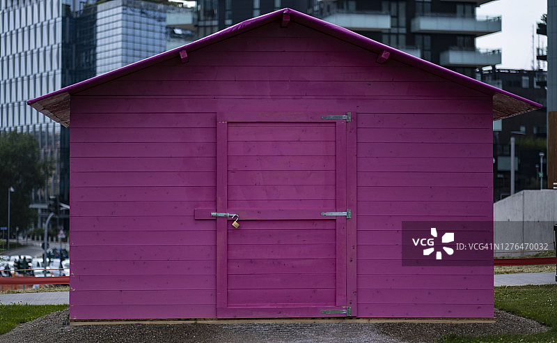 紫色木屋图片素材