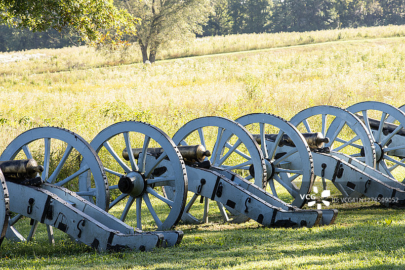 福吉谷国家历史公园炮兵公园的火炮图片素材