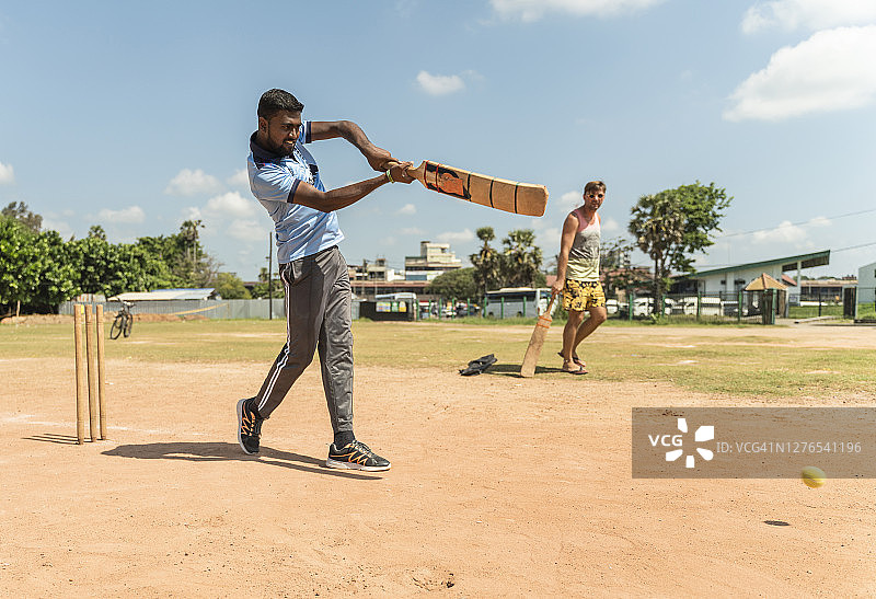 斯里兰卡街头板球队图片素材