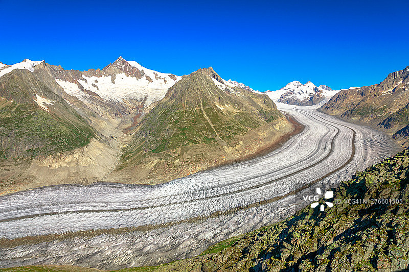 瑞士阿莱奇冰川图片素材