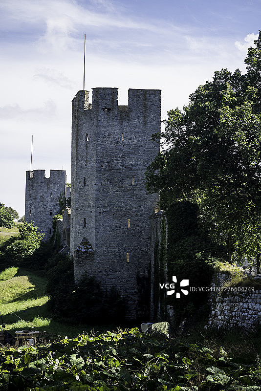 维斯比城墙图片素材