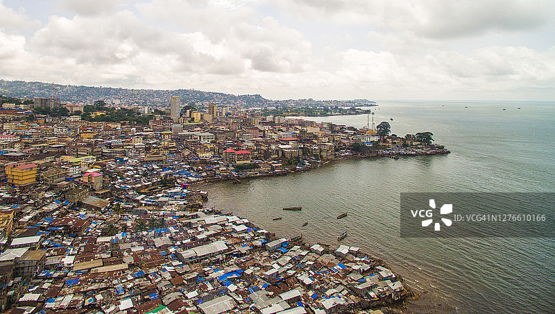 弗里敦贫民窟（非正式社区）图片素材