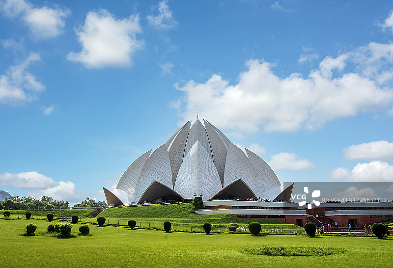 印度德里莲花寺图片素材