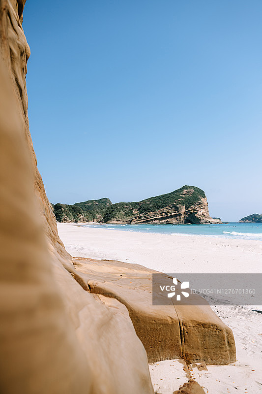 日本鹿儿岛县种子岛的田园海滩图片素材