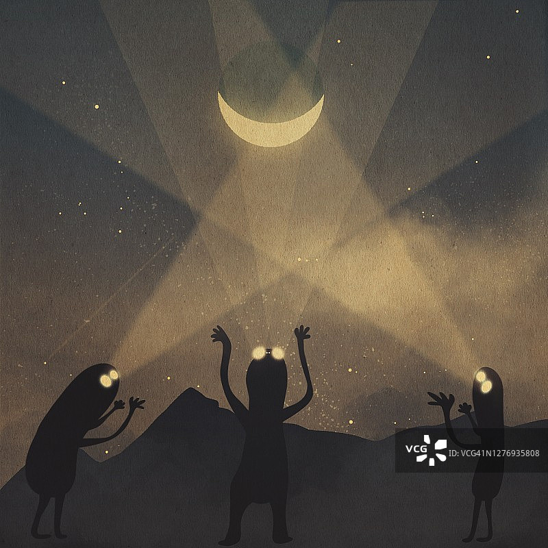 赏月者图片素材